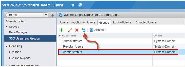 Granting AD Accounts Administrative Access to vCenter SSO_sso