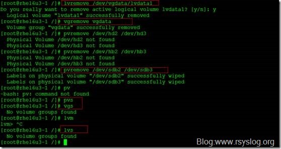 Linux LVM逻辑卷配置过程详解（创建，增加，减少，删除，卸载）_LVM_26