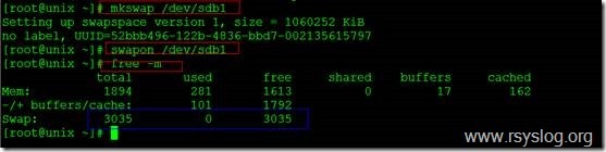 Linux下虚拟内存不足怎么办,如何快速增加swap分区_swap_07