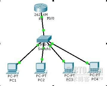 用cisco packet tracer配置DHCP_简单配置