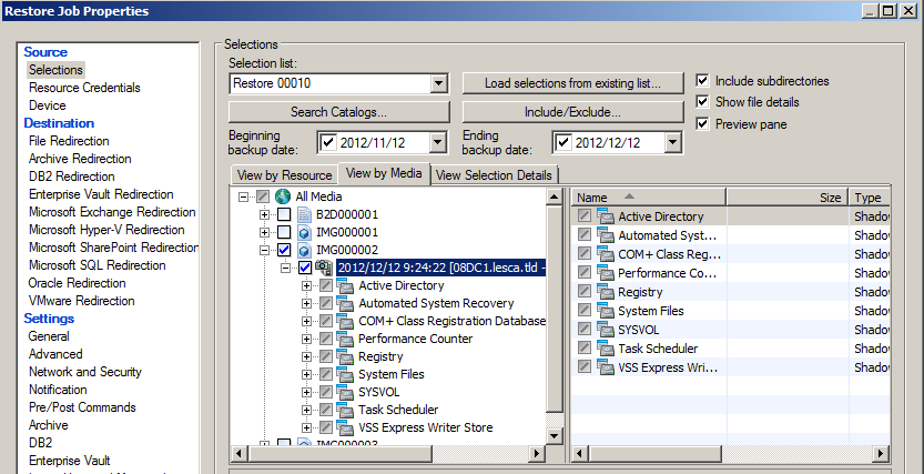 灾难恢复：使用Symantec Backup Exec恢复唯一一台域控制器的系统状态_ Symantec_02