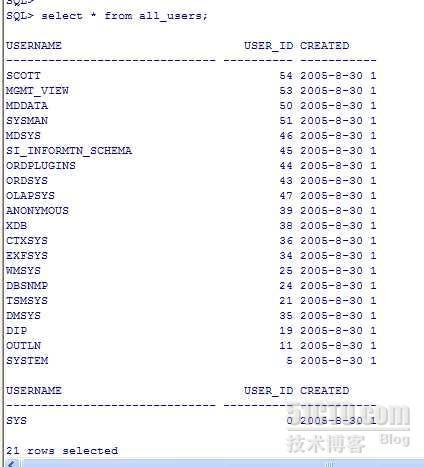 oracle用户表视图初探_oracle_03