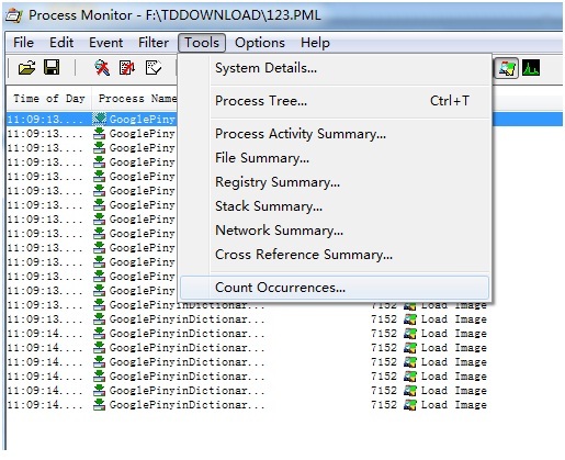 如何使用ProcessMonitor进行application 依赖分析_pplication_06