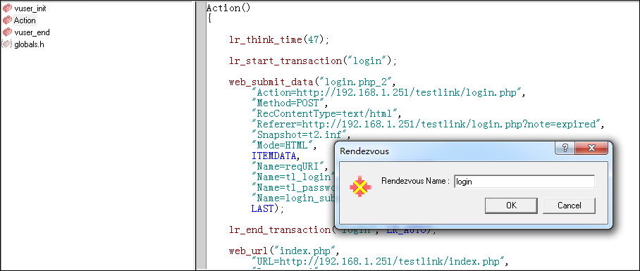 LoadRunner11-设置集合点及检查点_用户_05