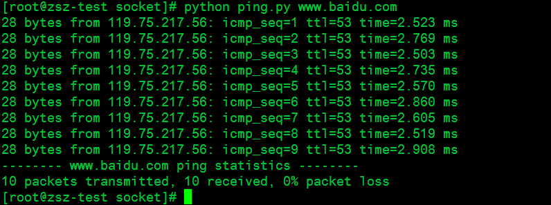 python简易版 ping_python ping