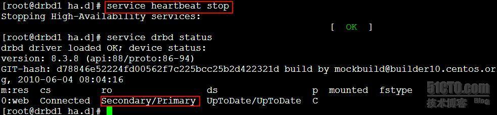 DRBD+Heartbeat+NFS配置高可用性网络(2)_DRBD+Heartbeat+NFS配置_08