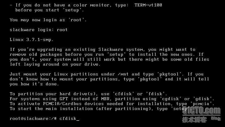 slackware 安装过程-简洁版_slcakware