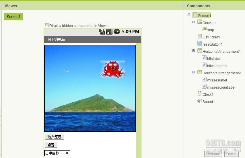 app inventor(4) 保卫钓鱼岛游戏_app inventor