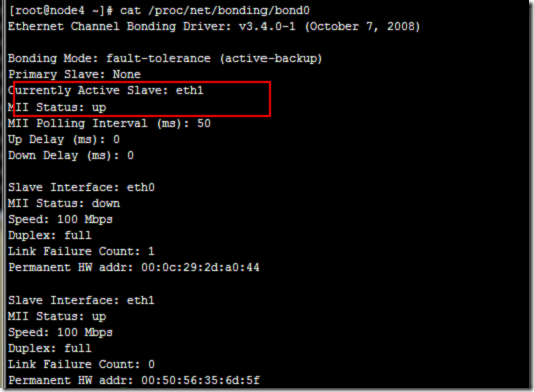 redhat 5.6下网卡冗余实验_Linux_03