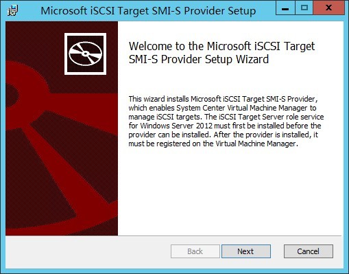 SCVMM 2012 SP1 安装与配置指南（四）配置SMI-S提供程序来添加iSCSI存储 _SCVMM2012_03