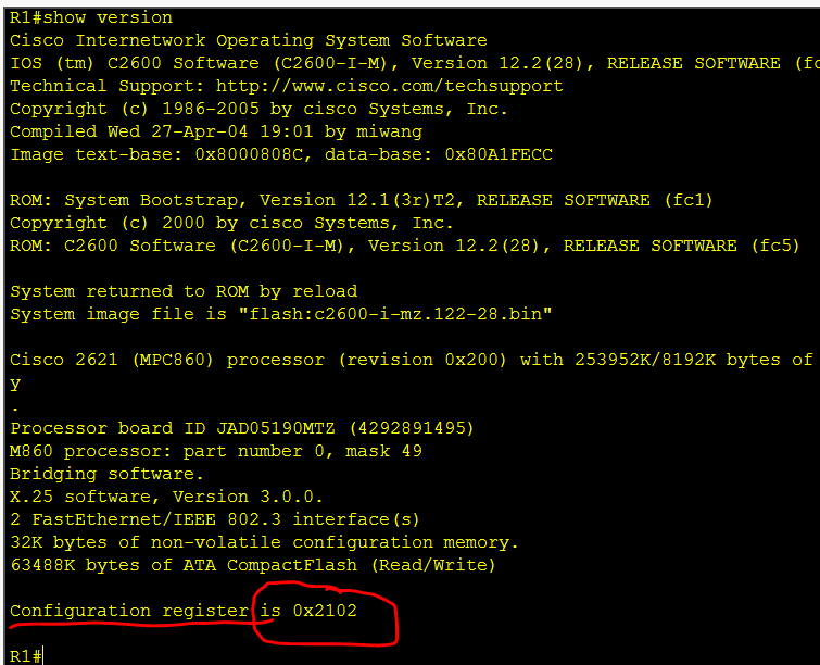 CCNA实验一：路由器的基本配置_CCNA_10