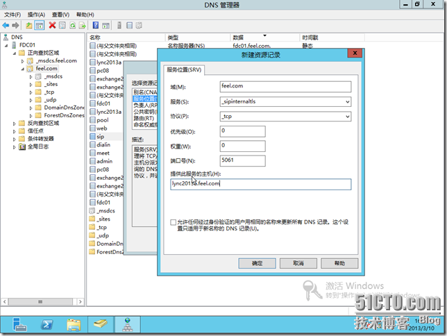 Lync Server 2013企业版部署系列之二：准备DNS_Lync Server 2013企业版部_07