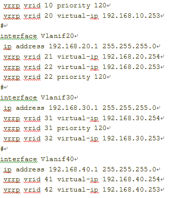 华为交换机基于SVI的VRRP多备份组_vrrp_04