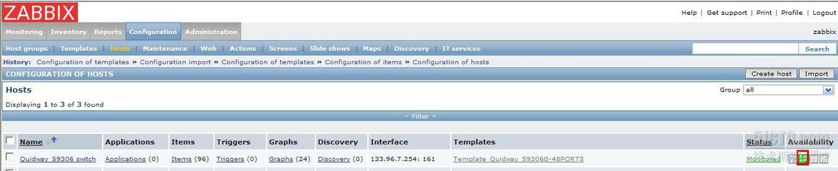 zabbix2.0 监控华为Quidway S9306交换机实例[完整] _交换机_10