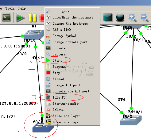 在gns3中使用c3640模拟交换机_ccnp_03