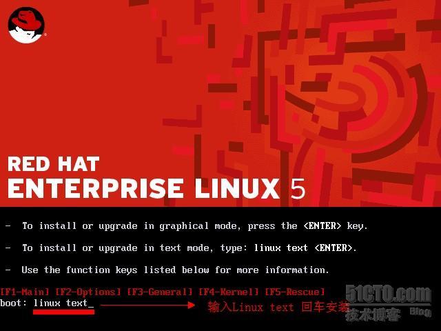RHEL 5基础篇—安装Linux RHEL 5二（文本安装）_linux文本安装