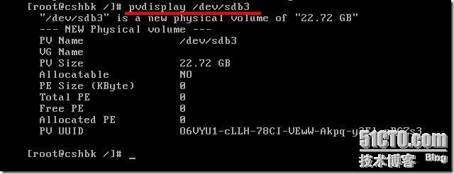 RHEL 5基础篇—管理LVM逻辑卷_物理卷_05