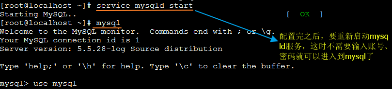 源码编译mysql-5.5.28以及如何恢复管理员账号_源码编译mysql_04