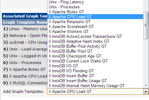 cacti 配置监控远程主机 配置监控apache、mysql_cacti 远程主机 apache my