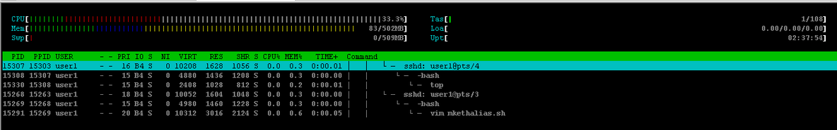 Linux系统监视利器--htop_htop top 替代 监视 监控_02