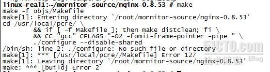 nginx安装问题 Makefile Error 127 _报错