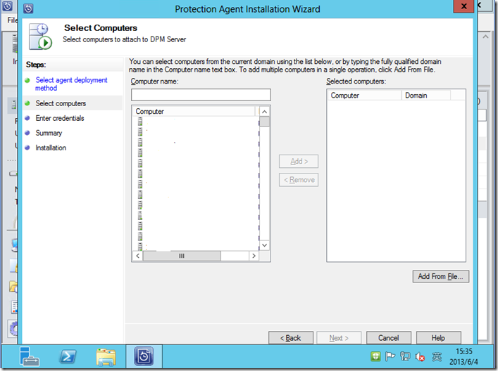 System Center 2012 SP1 Data Protection Manager 配置磁盘与安装代理_target_13