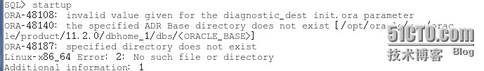 linux下oracle 安装完毕后初次启动报错_linux_02