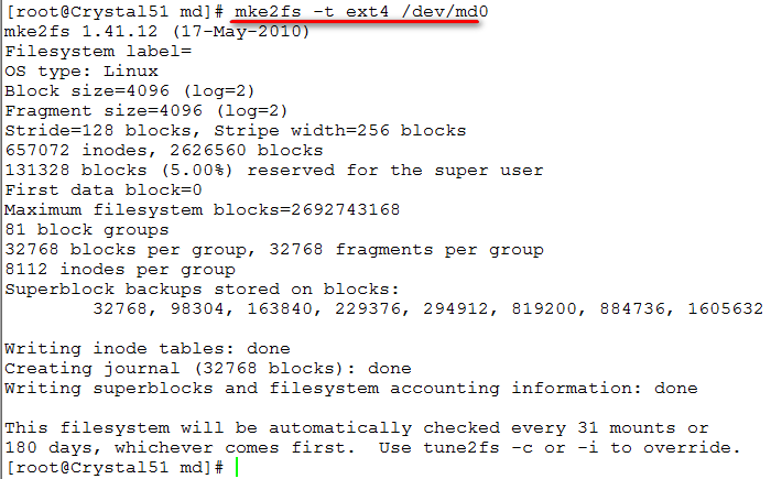 linux磁盘管理のRAID简单实现_磁盘分区_09