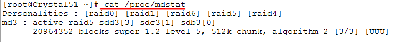 linux磁盘管理のRAID简单实现_RAID5_40