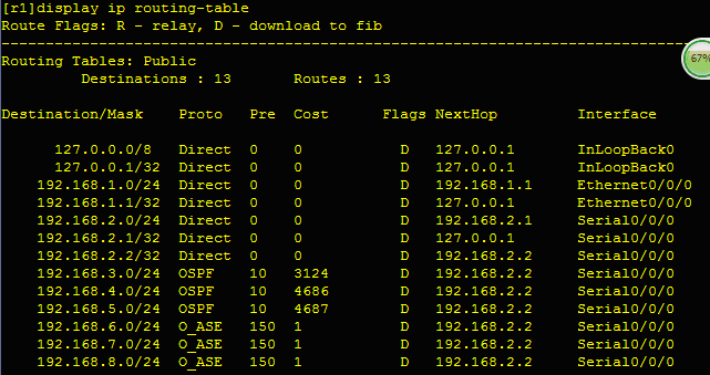 OSPF多区域划分小小实验【与rip协议的结合】_OSPF区域划分_12