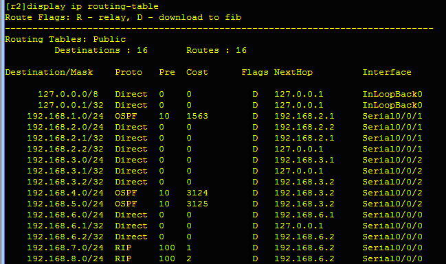 OSPF多区域划分小小实验【与rip协议的结合】_OSPF区域划分_10