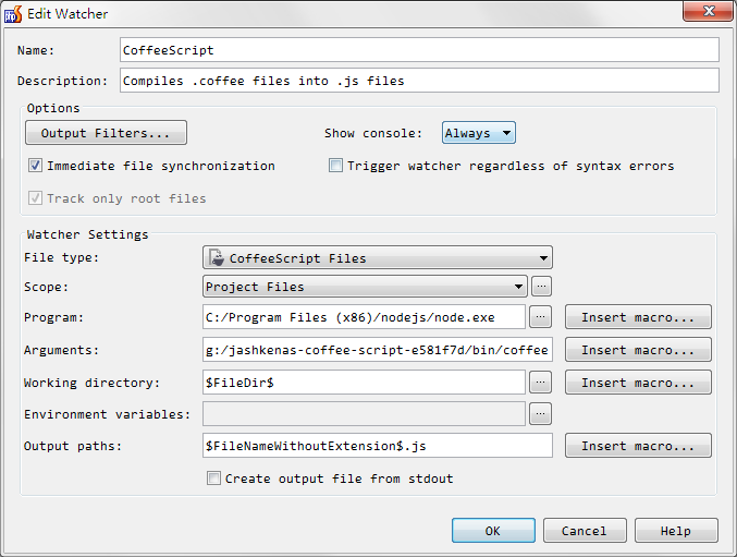 用phpstorm 6 来编写 coffeeScript_phpstorm_05