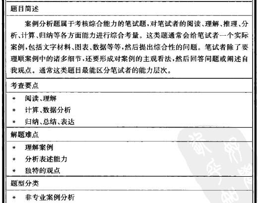 《应届生求职笔试全攻略》学习笔记（五）——招聘笔试题分类详解_案例分析_18