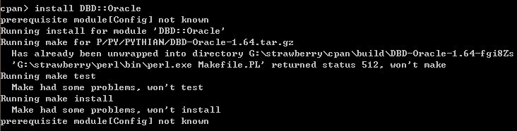 Perl相关模板的安装（DBD::Oracle）_module