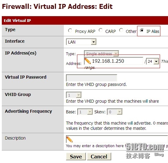 pfsense设置单LAN口，多网段，Virtual IP_pfsense_02