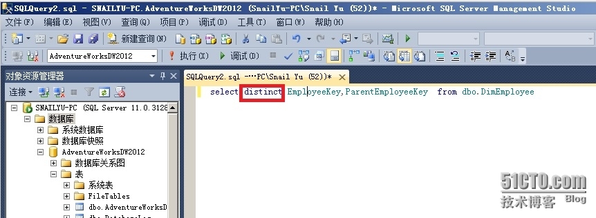 SQL Server 2012入门T-SQL基础篇:(3)select语句和from语句_distinct_06