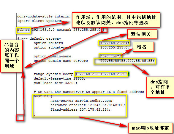  linux上dhcp服务的安装与配置_单作用域_04