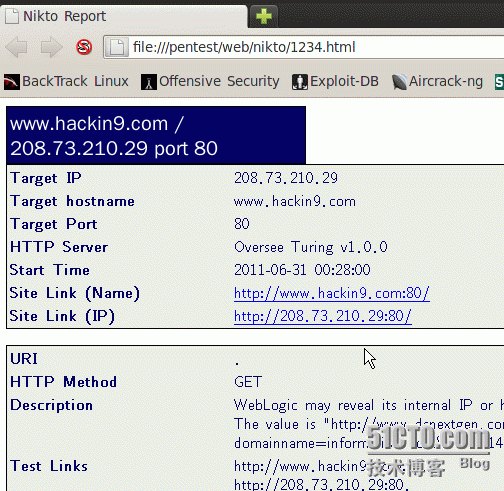 Backtrack5 常用的漏洞扫描工具_安全性_18