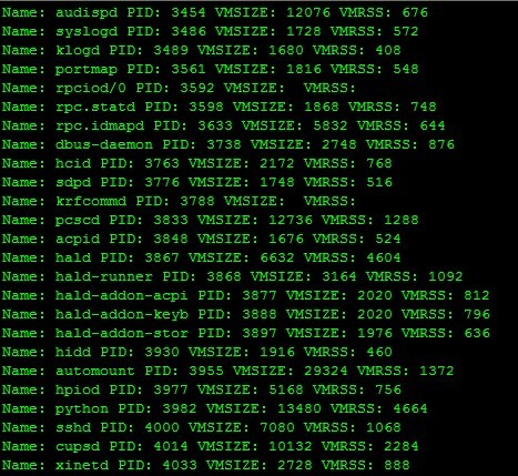 统计系统当前所有进程内存等信息_linux pid mem