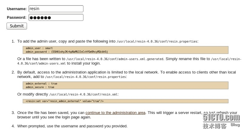 Linux Resin 4安装配置_安装配置_04