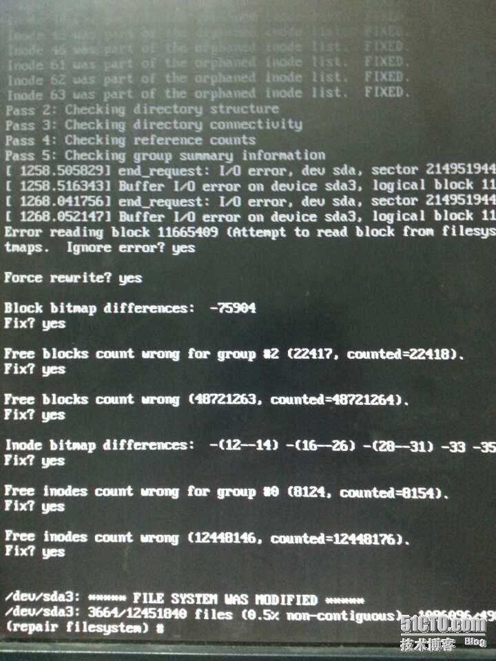 Suse系统磁盘文件损坏恢复 _磁盘文件损坏_03