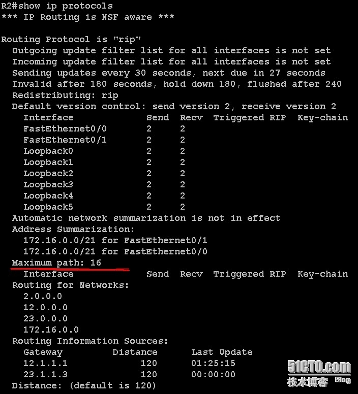 【CISCO技术】RIP Maximum path负载均衡数量默认值修改_负载均衡数量_02