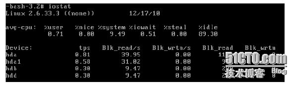 iostat命令查看磁盘使用情况_命令查看