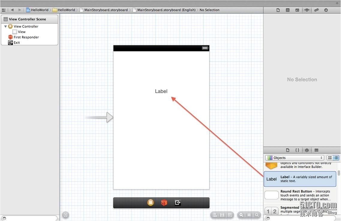 iOS培训篇——使用故事板重构HelloWorld_iOS培训 北京iOS培训 iOS开发 _04