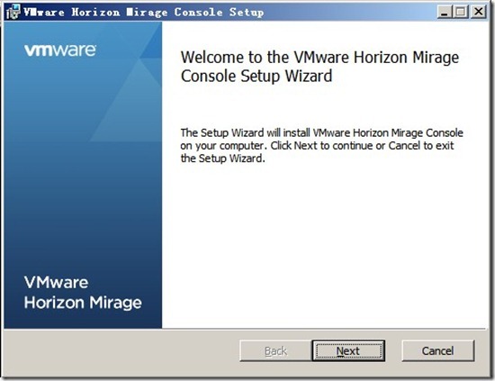 View Horizon Mirage安装手册(四)——Mirage Management Console安装_mirage server_02