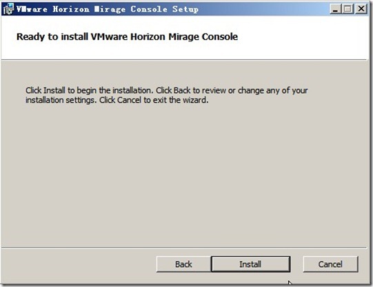 View Horizon Mirage安装手册(四)——Mirage Management Console安装_console_04