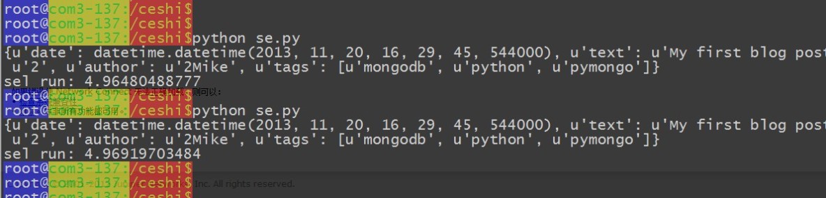 Mongodb千万级数据在python下的综合压力测试及应用探讨_python pymongo_21