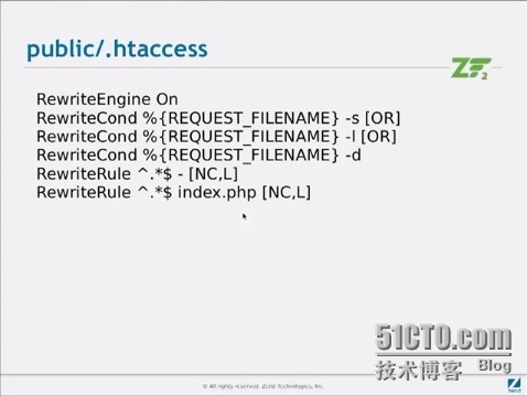 The MVC architecture of ZF2  --  youtube_web_06