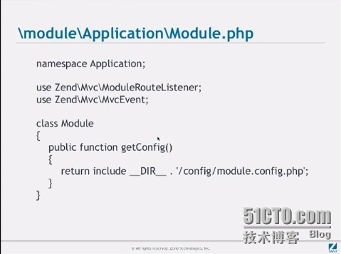 The MVC architecture of ZF2  --  youtube_zendframwork2_14