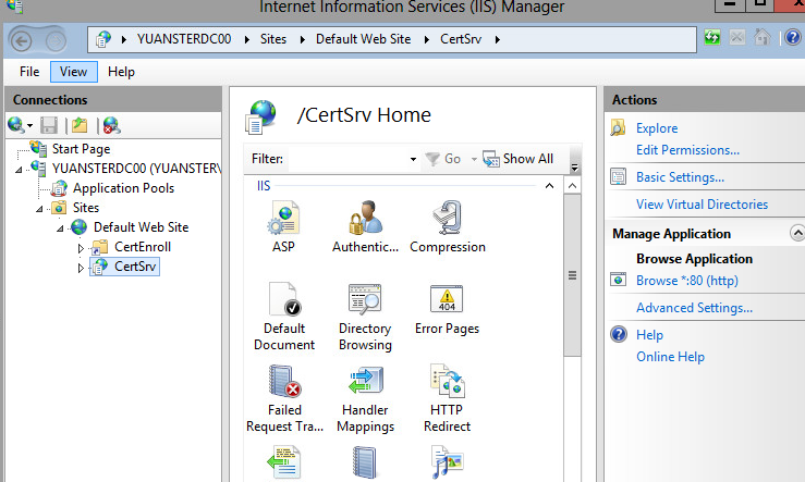 windows 2012 如何给web server自己签发证书_CA_19